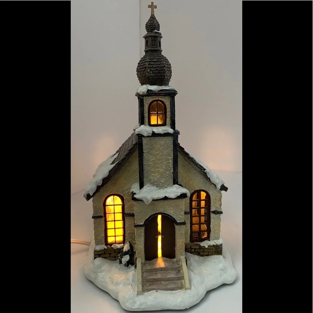 HAWTHORNE CHRISTMAS VILLAGE “RARE”-  HOLY NIGHT CHAPEL - Picture 12 of 15